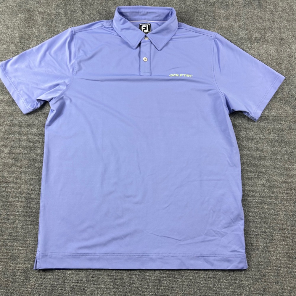 FootJoy Golf Polo Mens Large Athletic Fit GOLFTEC Short Sleeve Performance‎ - Picture 2 of 8